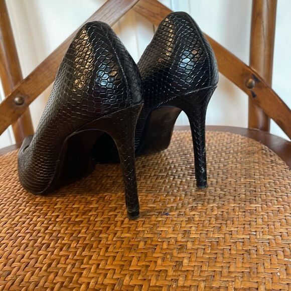 Zara Trafulec black stiletto heel size 37/6.5 - Picture 7 of 12